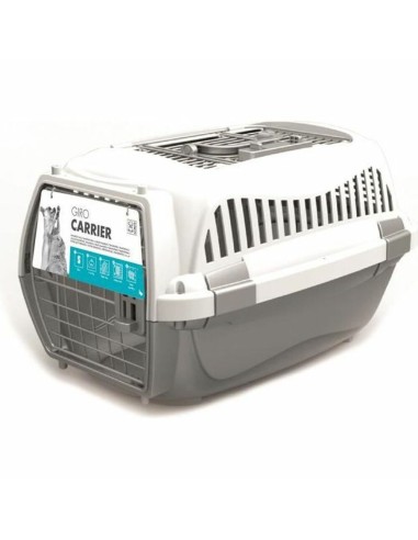 Cage de Transport MPETS GIRO M Chien Blanc Gris