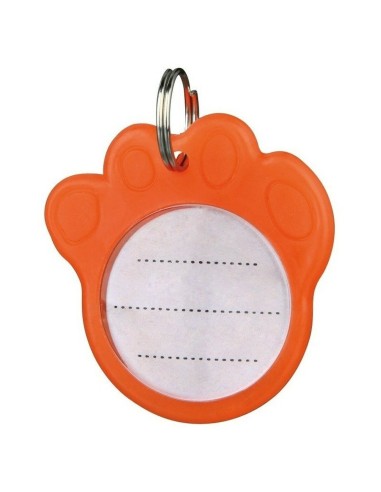 Plaque d'identification pour collier Trixie 2277 Orange 3,5 cm