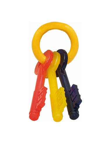 Jouet pour chien Nylabone Clés Bacon Taille L Nylon Thermoplastique Chiots