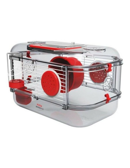 Cage de Transport Zolux Rouge 33 x 8 x 21 cm (1 Pièce)