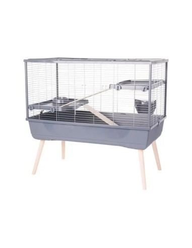 Cage Zolux 205660GRI Bois Métal Plastique