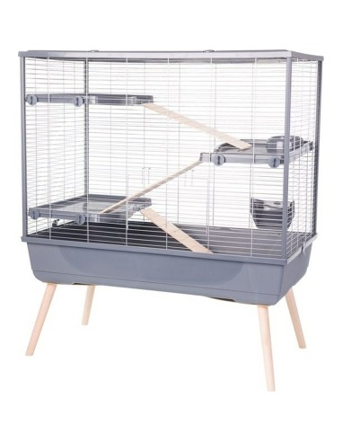 Cage Zolux 205661GRI Bois Métal Plastique