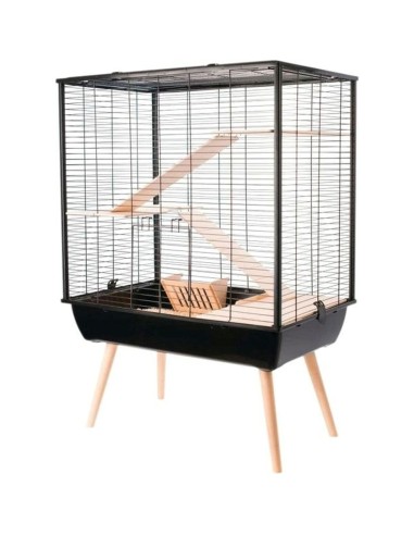 Cage Zolux H80 Bois Métal Plastique 80 x 80 x 48 cm (1 Pièce)