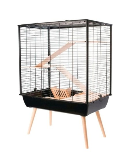 Cage Zolux H80 Bois Métal Plastique 80 x 80 x 48 cm (1 Pièce)